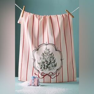 Anthropologie Picture Perfect Dish Towel | Pink | NWT